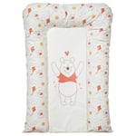 Babycalin - Matelas à langer bébé Flocons imperméable et confortable - Matelas à langer 50x70 cm - Matelas à langer pour bébé en PVC - Bords arrondis réhaussés - Disney Baby Winnie L'Ourson Rétro