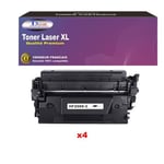 T3AZUR- Lot de 4 Toners compatibles avec HP LaserJet Pro MFP M429, M429dw, M429fdn, M429fdw remplace (59X) Noir