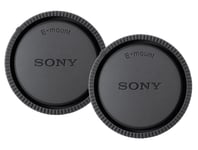 2 x Rear Lens Caps Covers for Sony NEX E Mount Lenses SONY logo - UK STOCK