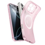 ESR for iPhone 16 Pro Case, Compatible with MagSafe, Camera Protection, Shockproof Thin Cover, Resists Yellowing and Scratches, Magnetic Phone Case for iPhone 16 Pro, Zero Series, Frosted Pink