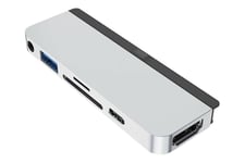 HyperDrive 6-in-1 Hub - dockningsstation - USB-C - HDMI