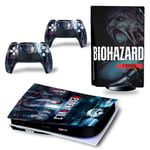 Kit De Autocollants Skin Decal Pour Jeu Ps5 Resident Evil 3 Part1, Version Cd-Rom T2289