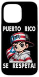 iPhone 14 Pro Max Puerto Rico Se Respeta Boricua Flag Kid PR Flag Case