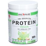 Eric Favre Protéines végétales tri-source, Protein vegan, Pistache Poudre Soluble Pour Suspension Orale 500 g