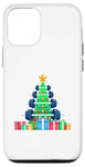 Coque pour iPhone 12/12 Pro Christmas Tree Haltère Poids Haltérophile Gymnase