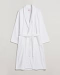 Derek Rose Cotton Velour Gown White