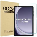 Procase 1 Verre Trempé pour Galaxy Tab A9+ Plus 11” (SM-X210/X215/X216/X218) en 2023, Film Protection d'Écran Protecteur Tablette Galaxy Tab A9 Plus 11 Pouces, Anti Rayures Sans Bulles 0.33mm 9H