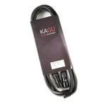 KAGU DMNX5BK DMX-kabel 15m 5-pin, sort