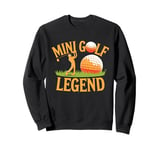 Retro Mini Golf Champion Funny mini Golfer Sport Sweatshirt