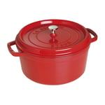 Staub La Cocotte 30 cm round Cast iron cherry