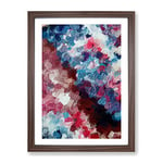 Kaleidoscope Abstract Framed Print for Living Room Bedroom Home Office Décor, Wall Art Picture Ready to Hang, Walnut A3 Frame (34 x 46 cm)