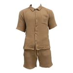 Gustav Ovland Nicola Pyjamasset Med Shorts L/XL Brun