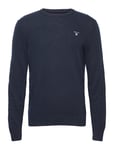 Lambswool Blend Crew Tops Knitwear Round Necks Blue GANT