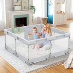 Fodoss Baby Playpen, Playpen for Babies and Toddlers, 47x47inch Small Baby Play