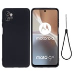 Matt Motorola Moto G32 skal av flytande silikon - Svart Svart