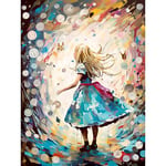 Artery8 Alice in Wonderland Clocks Down the Rabbit Hole Extra Large XL Wall Art Poster Print