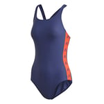 adidas SH3.RO Taper S Maillot de Bain Femme Tech Indigo/App Solar Red FR : XS (Taille Fabricant : 38)