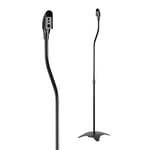 Speaker Stands, Speaker Stand Floor Pair, Universal Surround Sound Speaker Stands, Adjustable, Built in Cable Management, Suitable for Panasonic, Polk, Bose, JBL, Sony and Many Others, Black