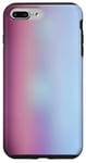 Coque pour iPhone 7 Plus/8 Plus Dégradé de couleur rose et bleu clair pastel