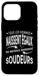 Coque pour iPhone 16 Pro Max Meilleur Soudeur du Monde Idée-Cadeau Drôle Soudeur Humour