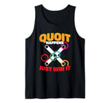 Quoit Happens Just Win It Outdoor Quoits Traditional Game Tank Top