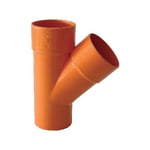 1 X TUYAUX ET RACCORDS EN PVC RIGIDE DE COULEUR ORANGE Diamètre 200