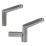 Serre-joints rapides pour établi - WOLFCRAFT - Ensemble de 2 brides en aluminium perforées 20 mm