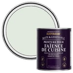 Rust-Oleum Peinture Verte Résistante à l'eau pour Faïence de Cuisine, Finition Mate - Sauge 750ml