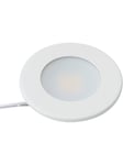 Nordtronic Alina kabinetspot 2,2W LED 2700K 90°, mat hvid