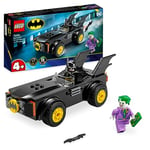 LEGO 76264 DC La Poursuite du Joker en Batmobile, Jouet de Voiture, avec Brique de Démarrage Super-Héros et 2 Minifigurines, pour Enfants, Garçons, Filles Dès 4 Ans, Construction Rapide et Amusante