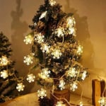 Creative Snowflake Led String Lights, Christmas Tree Lights White 1.5 meters 10 lights