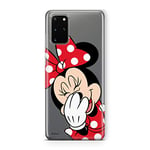 ERT GROUP Coque de téléphone Portable pour Samsung S20 Plus / S11 Original et sous Licence Officielle Disney Motif Minnie 006 Parfaitement adapté à la Forme du téléphone Portable, partiel imprimé