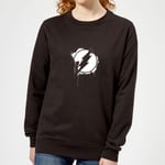 Justice League Graffiti The Flash Women's Sweatshirt - Black - XS - Black