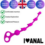 Anal Butt Plug Ball Beads Dildo Dilator Sex Toy for Women Couple Male Anal Beads