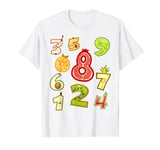 Maths Day Costume Idea With Fruit Numbers On Kids & Number T-Shirt