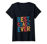 Womens Best Coach Ever, Coaching And Assistant Coach V-Neck T-Shirt