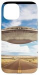 Coque pour iPhone 15 UFO FUNNY THE END IS PRECHE 51 EXTERNETTOIRES Vaisseau SPATIAL VOLANT OVNI