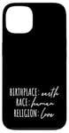 iPhone 13 Birthplace Earth Peace Kindness Love Human Being Case