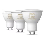 Philips Hue GU10 LED Smart Light Bulb 5W 350lm 3 Pack (296JC)