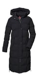 G.I.G.A. DX by killtec Femme Manteau matelassé/manteau fonctionnel avec capuche GW 2 WMN QLTD CT, schwarz, 42, 41338-000