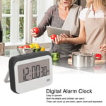 (Grey)Large Digits Digital Timer Alarm Clock Mute Small Digital Kitchen Tim LSO