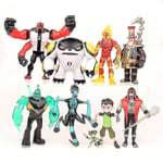 Ben 10 Actionfigur 9 st 5\" PVC-dockset Leksaksmodell"