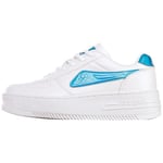 Kappa Mixte Code de Style : 243001gc Bash PF Gc Femme Basket, Blanc/Turquoise, 41 EU