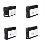 ENCRE BREIZ pour HP 953 XL 953XL Cartouches d'encre pour HP OfficeJet Pro 8210 8218 8710 8715 8718 8719 8720 8725 8728 8730 8740 7720 7720 7740wf Noir Cyan Jaune Magenta