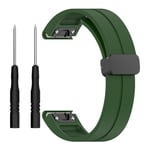 Garmin Fenix 7S etc. 20mm Klokkebånd med Verktøy - Army Green