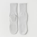 Yogastrumpor Anti-halk Sportsockor Pilatesstrumpor Light gray