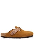 Birkenstock Boston Braided Suede Clogs - Mink, Brown, Size 5, Women