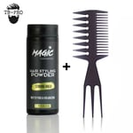 Magic Hair Styling Powder Dust Wax & Volume Mattifying + Hair Styling Comb Set