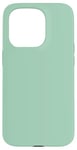 Coque pour iPhone 15 Pro Couleur vert menthe simple