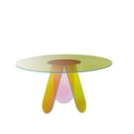 Glas Italia - SHI09 Shimmer High table, Transparent glass - Spisebord - Patricia Urquiola - Flerfarget - Glass